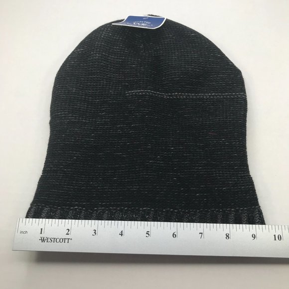 Winter Essentials Men's One Size Black Knit Beanie New - Picture 7 of 9